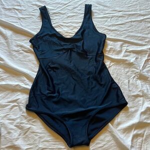 Vintage navy one piece swimsuit